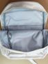 Letter Patch Detail Flap Backpack