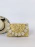 Pom Pom Decor Straw Bag