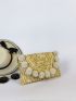 Pom Pom Decor Straw Bag