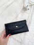 Mini Crocodile Embossed Flap Square Bag