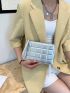 Metallic Embossed Clutch Bag