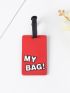 Letter Graphic Luggage Tag