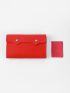Snap Button Fold Over Card Holder