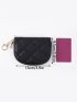 Quilted Zip Around Coin Purse