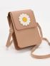 Flower Decor Flap Phone Wallet