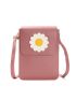 Flower Decor Flap Phone Wallet