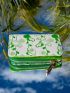 PREMIUM FLORAL GRAPHIC COLORBLOCK SMALL WALLET