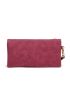 Snap Button Long Wallet With Wristlet