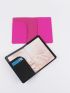 2pcs Airplane & Letter Graphic Passport Case