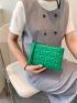 Metallic Quilted Clutch Bag