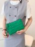 Metallic Quilted Clutch Bag