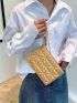 Metallic Quilted Clutch Bag