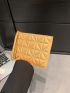 Metallic Quilted Clutch Bag