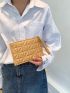Metallic Quilted Clutch Bag