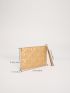 Metallic Quilted Clutch Bag