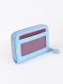 Holographic Zipper Around Card Holder