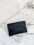 Crocodile Embossed Coin Purse