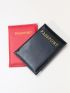 2pcs Couple Letter Graphic Passport Case
