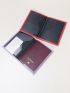 2pcs Couple Letter Graphic Passport Case