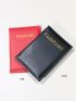 2pcs Couple Letter Graphic Passport Case