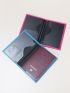 2pcs Couple Letter Graphic Passport Case