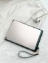 Quilted Pattern Clutch Bag