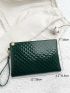 Quilted Pattern Clutch Bag
