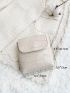 Crocodile Embossed Flap Coin Purse