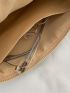 Chevron Pattern Tassel Decor Straw Bag