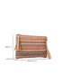 Chevron Pattern Tassel Decor Straw Bag