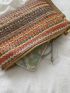 Chevron Pattern Tassel Decor Straw Bag