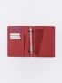 Metallic Airplane & Cloud Pattern Passport Case