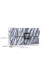 Zebra Stripe Flap Square Bag