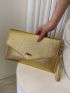 Minimalist Snap Button Square Bag