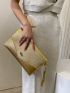 Minimalist Snap Button Square Bag