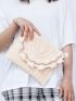 Tassel Decor Flap Straw Bag
