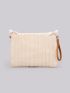 Tassel Decor Flap Straw Bag