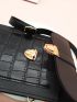 Crocodile Embossed Flap Phone Wallet