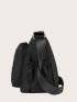 Letter Graphic Crossbody Bag