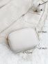 Textured Double Zipper Coin Purse