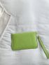 Eyelet Detail Flap Square Bag