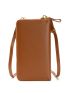 Textured Panel Flap Phone Wallet