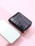 Crocodile Embossed Zip Around Card Holder