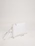 Plaid Embossed Square Bag With Wristlet