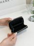 Chevron Detail Zip Around Coin Purse