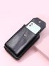 Letter Embossed Snap Button Flap Phone Wallet