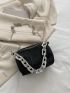 Mini Allover Rhinestone Decor Bucket Bag