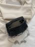 Mini Allover Rhinestone Decor Bucket Bag