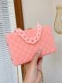 Mini Embossed Detail Chain Box Bag