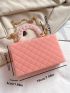 Mini Embossed Detail Chain Box Bag